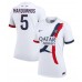 Maillot de foot Paris Saint-Germain Marquinhos #5 Extérieur vêtements Femmes 2024-25 Manches Courtes